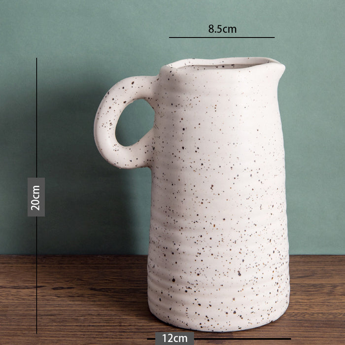 White Ceramic Flower Vase